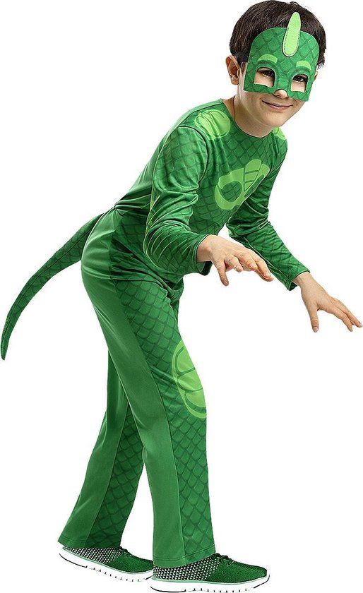 FUNIDELIA PJ Masks Gekko Kostuum Jongens - 7-9 Jaar