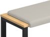 vidaXL Coussin de banc Velours texturé Avoine 80 cm