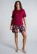 TOM TAILOR Manoa Short de pyjama pour femme - Bordeaux