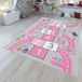 TT Home Kinderkamertapijt tapijt jongen meisje kinderkamertapijt baby antislip straat 200 x 290 cm Rechthoek Roze