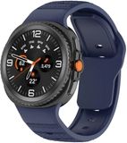 Strap-it Siliconen Outdoor bandje met druksluiting geschikt voor Samsung Galaxy Watch 9 (40/44mm) / Watch 8 (40/44mm) / 8 Classic (46mm) - donkerblauw