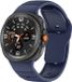 Strap-it Siliconen Outdoor bandje met druksluiting geschikt voor Samsung Galaxy Watch 9 (40/44mm) / Watch 8 (40/44mm) / 8 Classic (46mm) - donkerblauw
