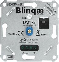 Blinq Universele LED Dimmer 3-175W - Grijs - Fase Afsnijding