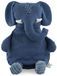 Trixie Knuffel - Mrs. Elephant - Dieren Pluche - Olifant - Eerste knuffel voor Baby - 100% biologisch katoen - Groot