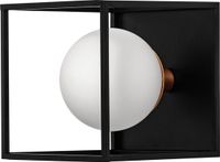 LEDVANCE DECOR Vierkante badkamer wandlamp IP44, zwart, G9