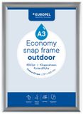 Europel Kliklijst Economy Outdoor A3 Zilver 25 mm