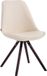 CLP Laval Eetkamerstoel - Kunstleer, Hout, 48 cm zithoogte, 42 cm zitdiepte, cappuccino/creme