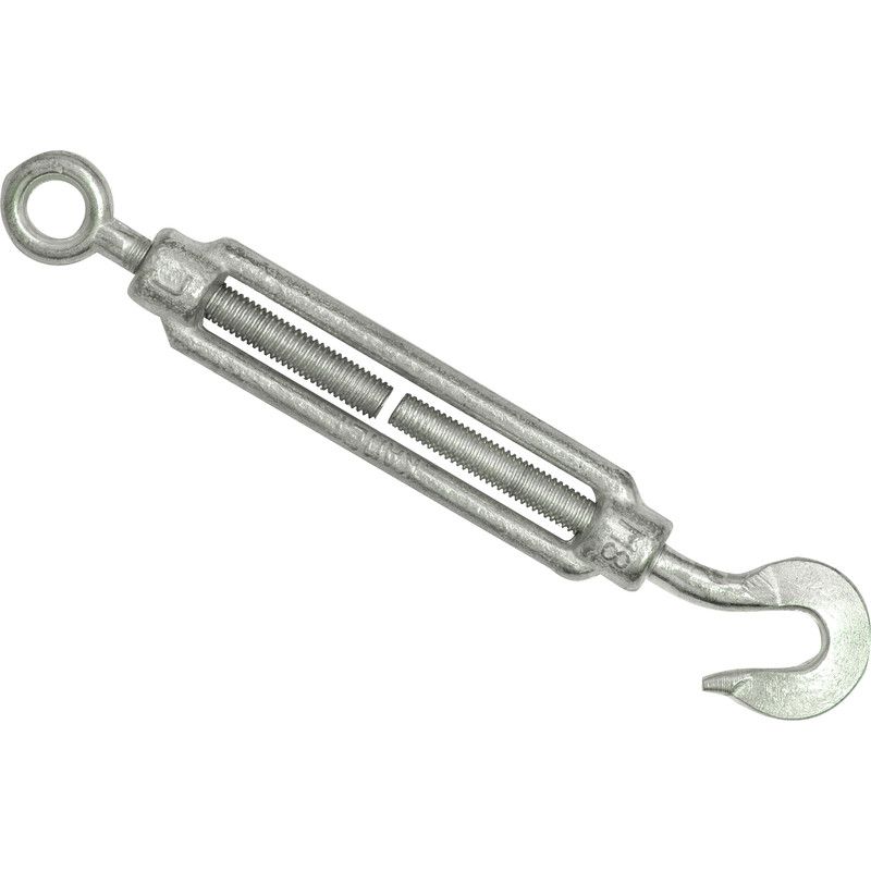 DX spanschroeven/draadspanner - haak/oog - M8x110mm - 10 stuks