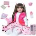 Merkloos Reborn Baby Pop - 60 cm Zachte Silicone Vinyl met Lange Haar