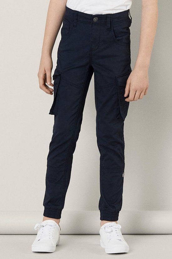 name it NKMRYAN CARGO Broek Jongens - Dark Sapphire - Maat 128
