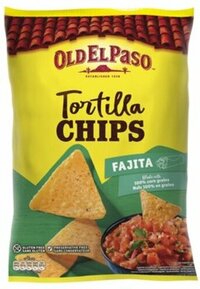 Old El Paso Tortilla chips fajita 185 gram