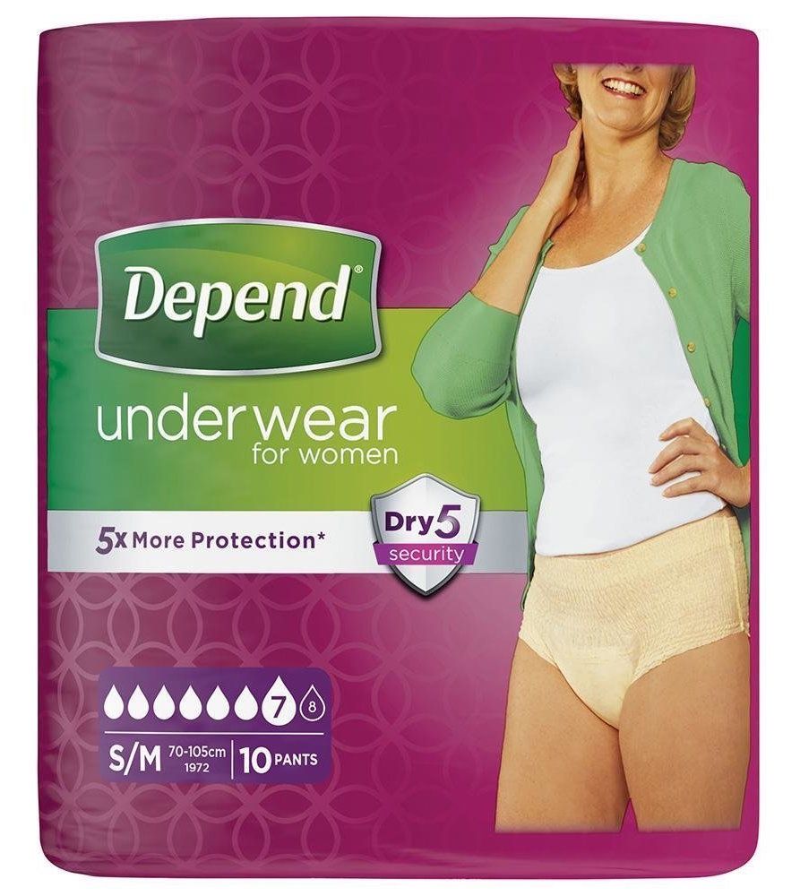 Depend Pants Vrouwen Normal S/M - 10 stuks