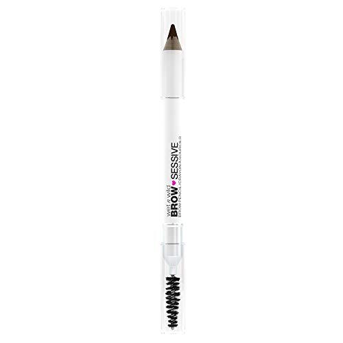 Wet n'Wild Brow-Sessive Brow Pencil, Brow Pencil met Twee Uiteinden en Spoolie Brush voor Dunne en Dikke Wenkbrauwen, Natural Look Formule, Opbouwbare Kleur Definitie, Dark Brown