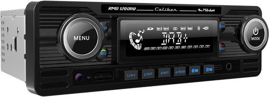 Caliber RMD120DAB-BT-B Autoradio - 1 DIN - DAB+ - Bluetooth - USB - AUX - Retro Look - Handsfree Bellen