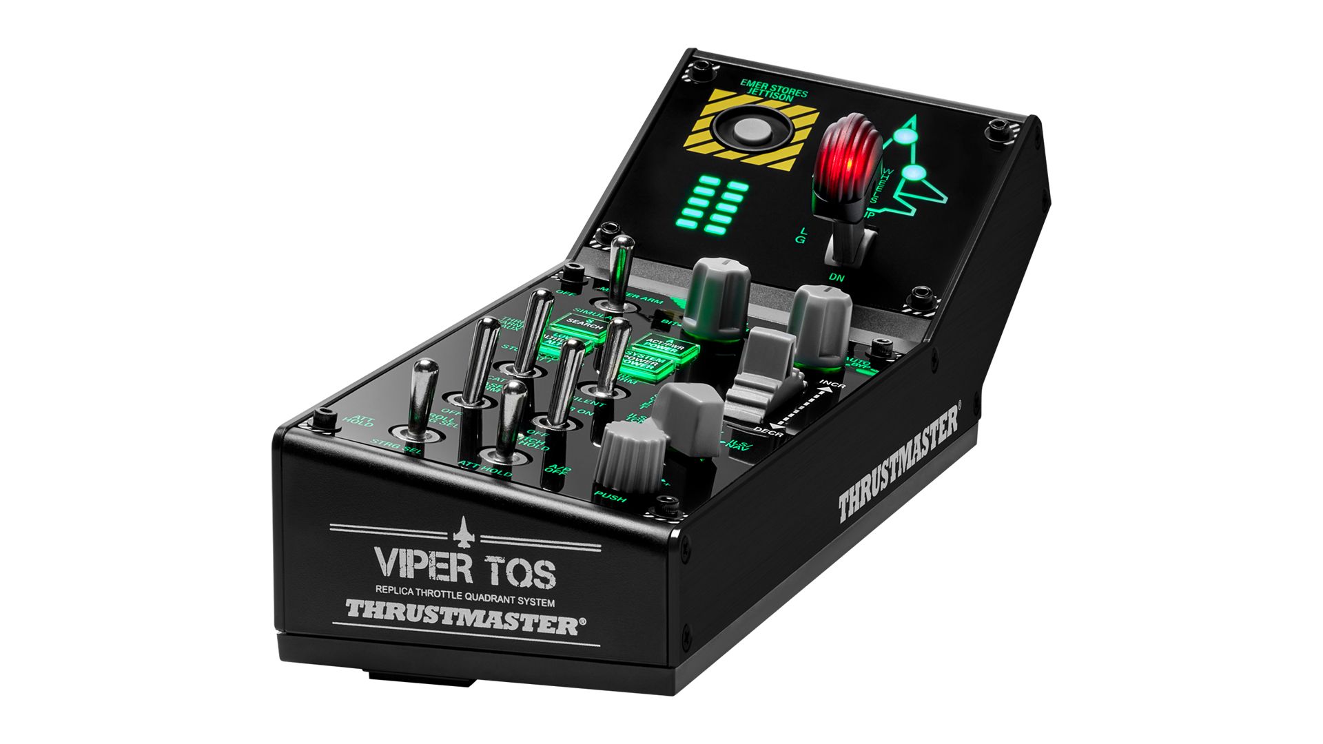 Thrustmaster VIPER Panel Zwart USB Joystick + stuwkrachthendel PC