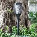Torche solaire de jardin aspect rotin Lampe de jardin Lanterne solaire Lampe solaire