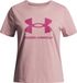 Under Armour UA BIG LOGO SS Unisex Sportshirt - Roze