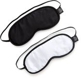 Fifty Shades of Grey Fifty Shades No Peeking - Zachte blindoek Duopack - Zwart/ Zilver