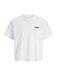 JACK & JONES Shirt 'JORKEN' rosa / zwart / wit