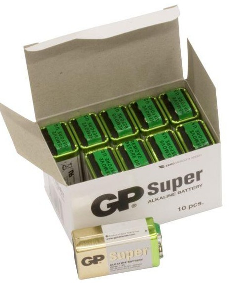 GP Batteries Super Alkaline 10x 9V