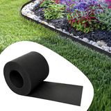 GARDENIX Flexibele Tape Border gazonrand kunststof bed omranding, lengte 10m, hoogte 14cm, zwart
