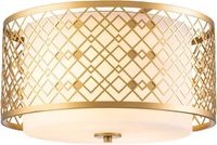 Elstead Lighting Ziggy LED Plafondlamp | Lacquered Gold
