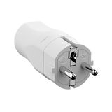 Bachmann CEE 7/7 geaarde stroomstekker | recht | robuust | wit