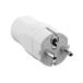 Bachmann CEE 7/7 geaarde stroomstekker | recht | robuust | wit