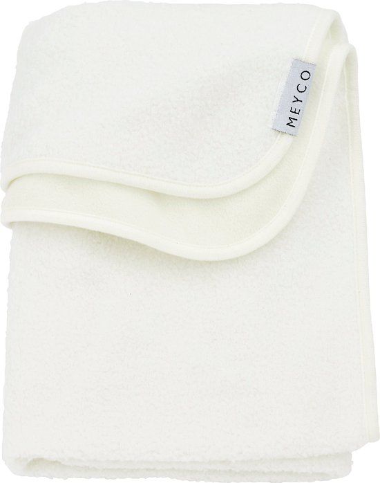 Meyco Baby Bouclé Reisdeken - Offwhite - 75x100cm - Polyester - 4 Seizoenen