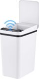 Relaxdays Prullenbak met sensor - 9 l - wit
