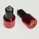 A-pro Verlengstuk voor motorfiets, 17 mm, voor stuur, contragewichten, rood