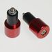 A-pro Verlengstuk voor motorfiets, 17 mm, voor stuur, contragewichten, rood