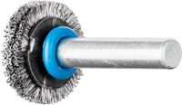 PFERD Ronde borstel op stift, ongetordeerd met RVS draad - RBU 2004/6 INOX 0,20