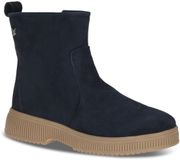 Caprice Dames Enkellaarsje 9-25423-45 857 G-breedte Maat: 38 EU Blauw Leer