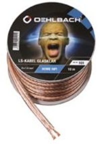 Oehlbach Luidsprekerkabel - 10 meter - Transparant