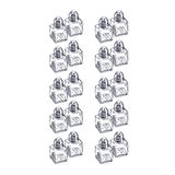Westmark Mini-kruidenstrooiers, 10 sets van 2 stuks, inhoud: elk 10 ml, roestvrij staal/glas, zilver/doorzichtig, 630722E2
