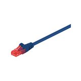 Goobay 95588 CAT 6 patchkabel, U/UTP, blauw, CCA kopermengsel