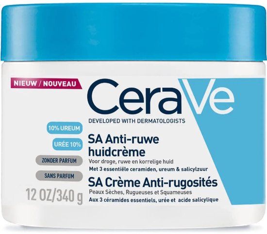 CeraVe SA Anti-Roughness Cream - For Dry and Rough Skin - with Salicylic Acid - 340ml