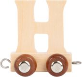 Small Foot - Houten Lettertrein - H - 12 stuks