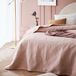 ROOM99 Leila Elegante sprei in poederroze, 220 x 240 cm