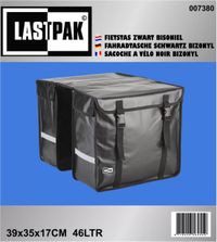 Lastpak Bisonyl Dubbele Fietstas - 46L - Zwart - Waterdicht
