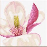 Lanarte Borduurpakket - Magnolia bloem - 20 x 20cm