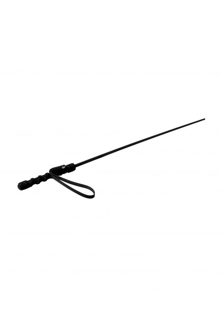 Mistress Impact Cane - Black - Zwart - RVS