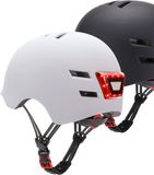 Youin Casque de scooter LED blanc taille L