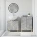 Maison Exclusive - Ensemble de deux meubles de salle de bain exclusifs, gamme ARNHEM, couleur gris béton