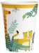 RIETHMULLER - 8 Papieren bekers Get Wild Safari 250 ml jungledieren