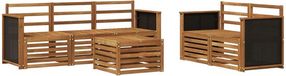vidaXL - Salon d'extérieur - 6 pièces - Naturel - Bois d'acacia massif