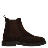 Manfield suède chelsea boots - donkerbruin