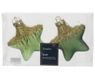 Decoris Ster glas l2b4.5h4 cm esprs ass 12st kerst