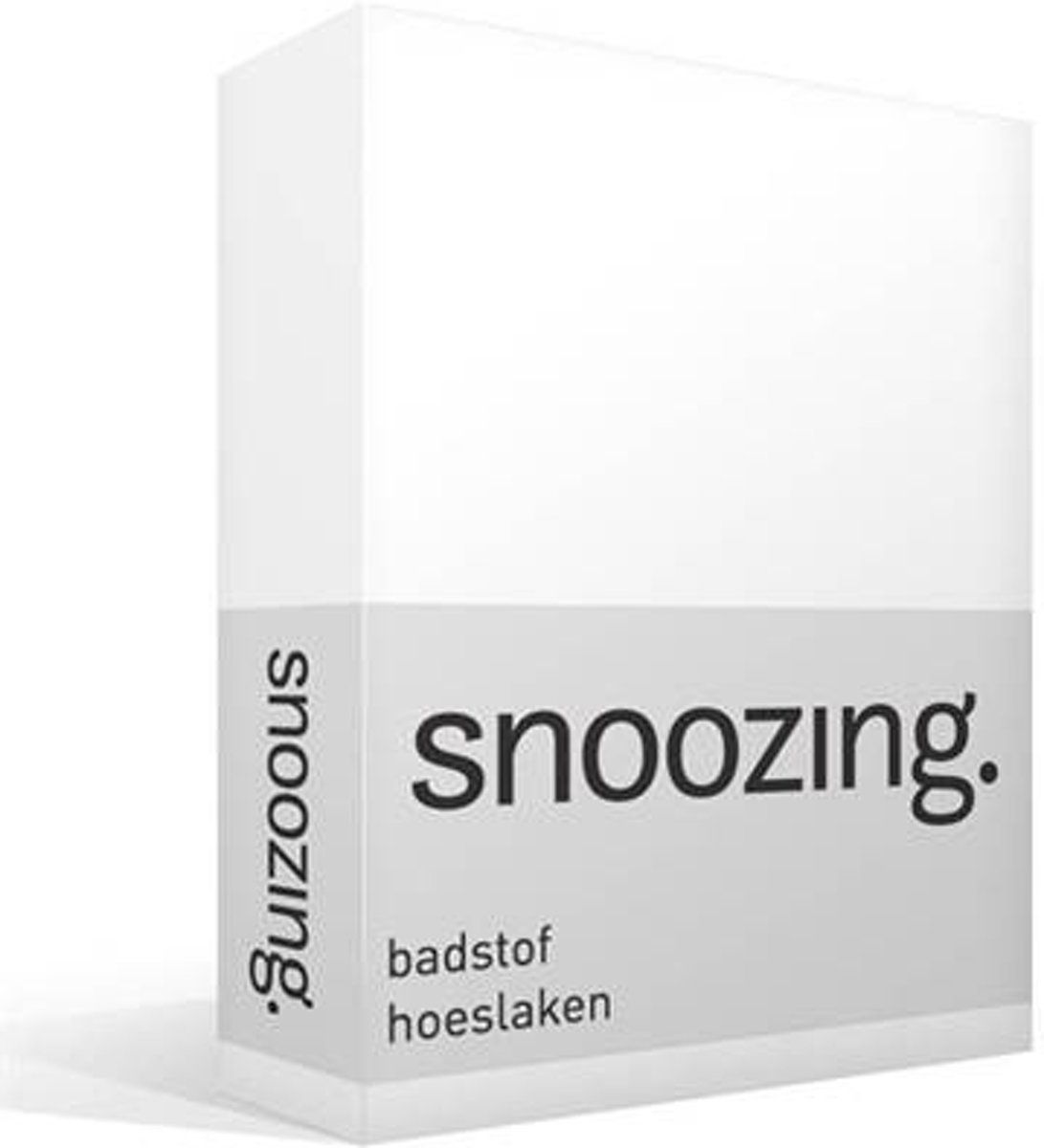 Snoozing badstof hoeslaken - Lits-jumeaux (200x200 of 180x200/220 cm) - wit